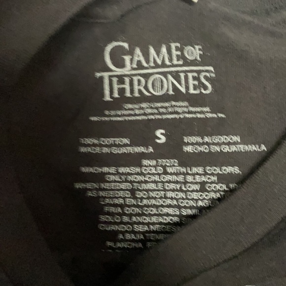 NWT Games Of Thrones T-shirt Sz Small - Picture 5 of 5